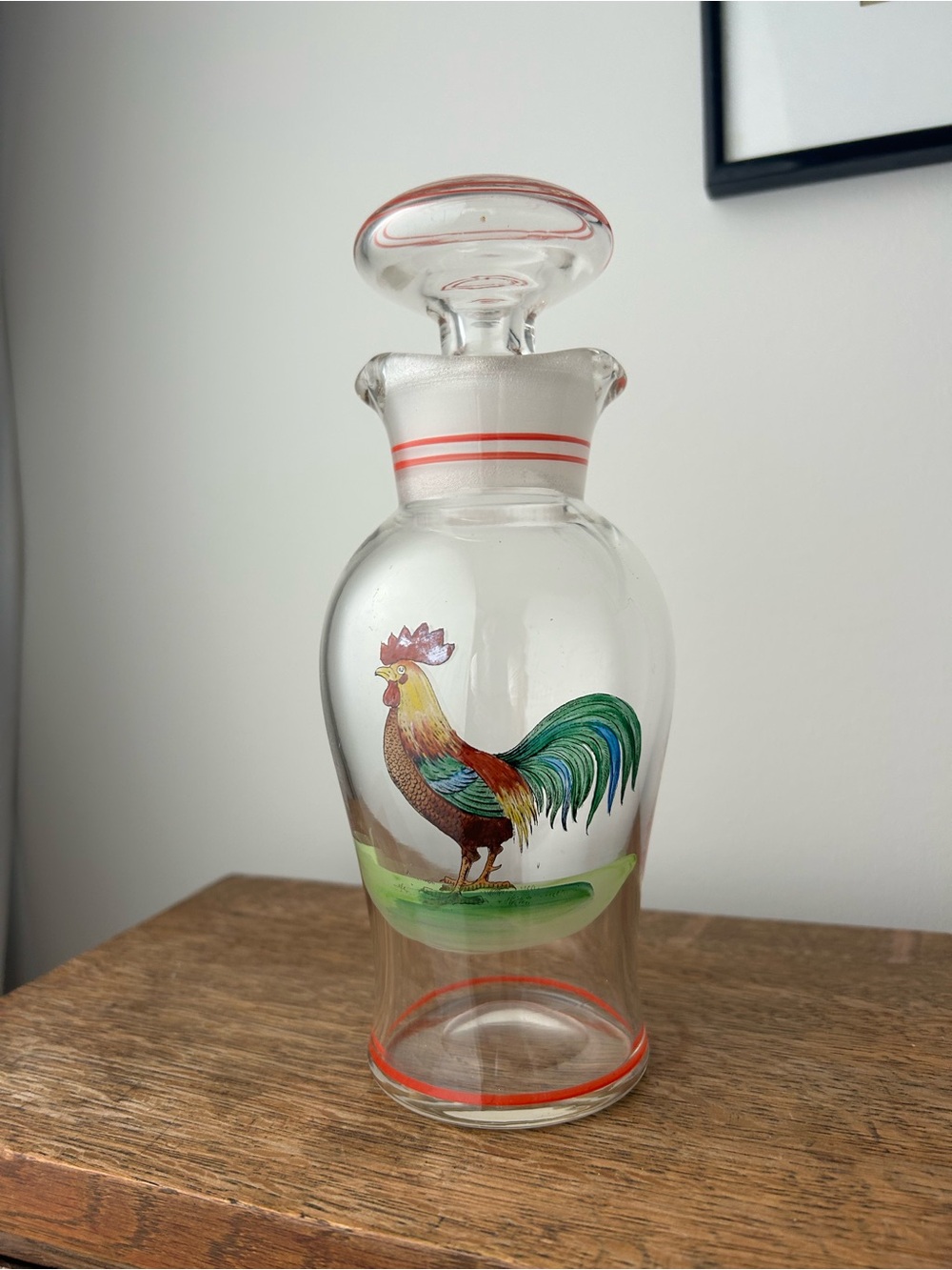 Vintage Art Deco Glass Shaker Decanter c1930s 1940s
